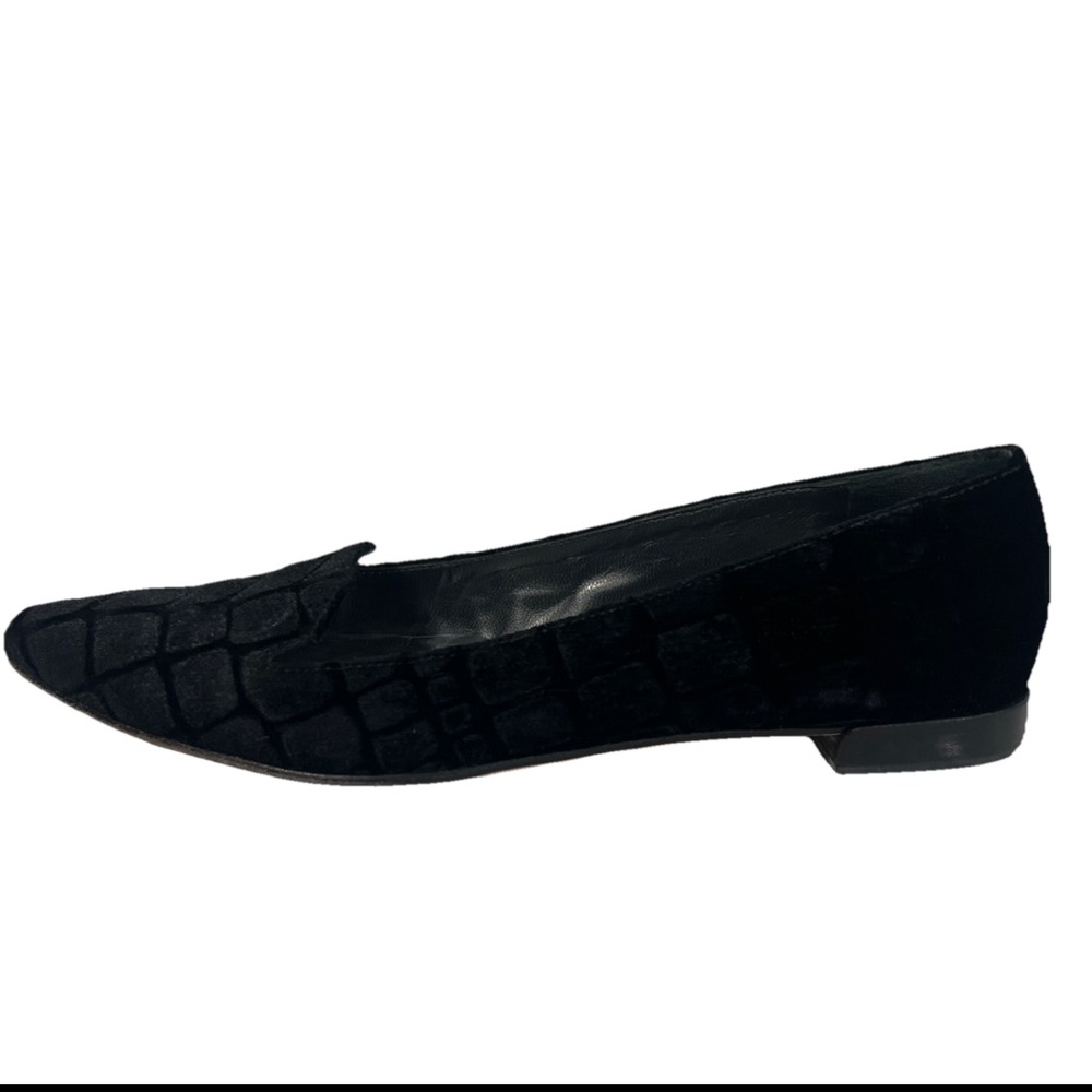 Stuart Weitzman Black velvet Ballet Flats, Size 6,5 N  Elegant